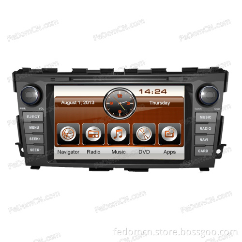 Car DVD GPS Navigation Auto Radio Stereo Audio Video Bluetooth SD USD Multimedia System for Nissan Teana 2013